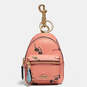 Coach Sunglasses Zip Backpack Coin Case Bag Charm F73476